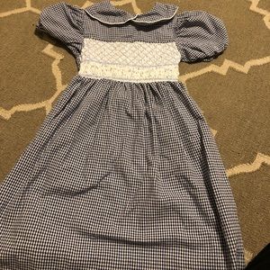 Vintage Polly flinders smocked dress 6x